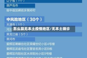 怎么算无本土疫情地区/无本土确诊