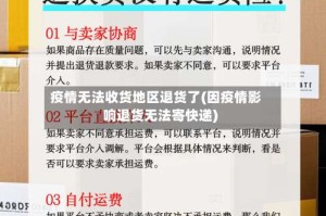 疫情无法收货地区退货了(因疫情影响退货无法寄快递)