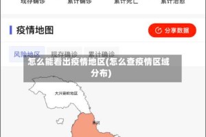 怎么能看出疫情地区(怎么查疫情区域分布)