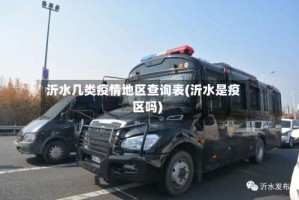 沂水几类疫情地区查询表(沂水是疫区吗)