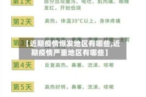【近期疫情爆发地区有哪些,近期疫情严重地区有哪些】