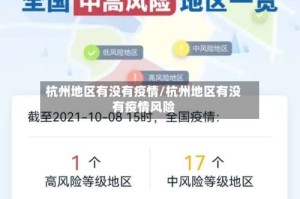杭州地区有没有疫情/杭州地区有没有疫情风险