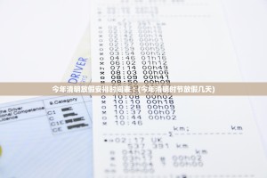 今年清明放假安排时间表︰(今年清明时节放假几天)