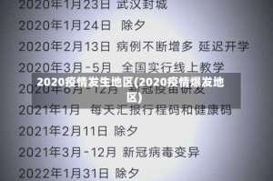 2020疫情发生地区(2020疫情爆发地区)