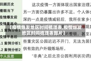 【疫情爆发地区时间梳理表,疫情爆发地区时间梳理表图片】