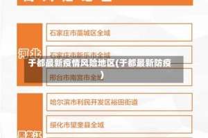 于都最新疫情风险地区(于都最新防疫)