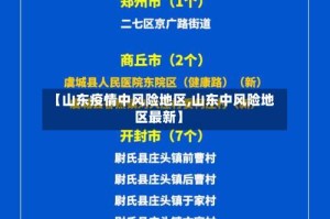 【山东疫情中风险地区,山东中风险地区最新】