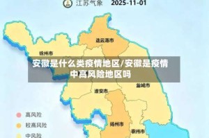安徽是什么类疫情地区/安徽是疫情中高风险地区吗