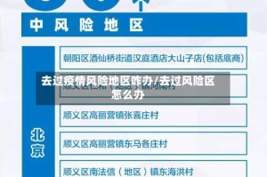 去过疫情风险地区咋办/去过风险区怎么办