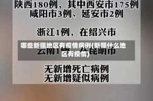 哪些新疆地区有疫情病例(新疆什么地区有疫情)