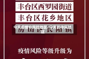 今天疫情中风险地区/今天的中风险区