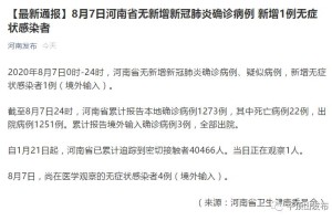 【河南一例患者治愈／河南感染一例】