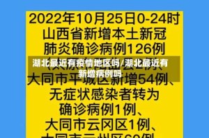 湖北最近有疫情地区吗/湖北最近有新增病例吗