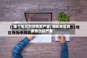 哪个地区的疫情更严重/哪些地区的疫情比较严重