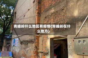 青峰岭什么地区有疫情(青峰岭在什么地方)