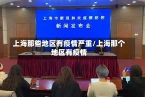 上海那些地区有疫情严重/上海那个地区有疫情