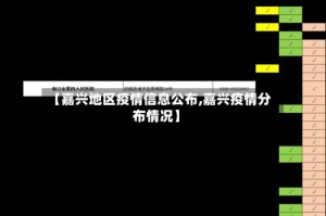 【嘉兴地区疫情信息公布,嘉兴疫情分布情况】