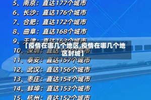 【疫情在哪几个地区,疫情在哪几个地区封城】