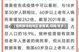 【疫情放开的地区是哪里,疫情 放开】