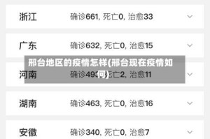 邢台地区的疫情怎样(邢台现在疫情如何)
