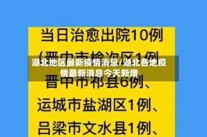 湖北地区最新疫情消息/湖北各地疫情最新消息今天新增