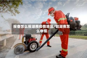 报备怎么报湖南疫情地区/回湖南怎么申报