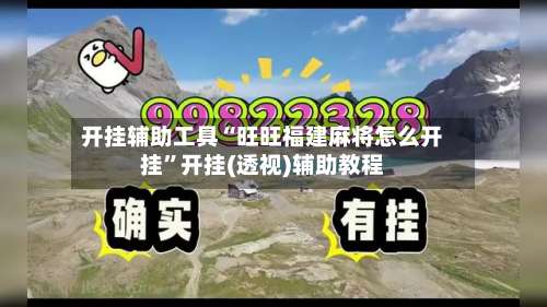 开挂辅助工具“旺旺福建麻将怎么开挂	”开挂(透视)辅助教程-第1张图片