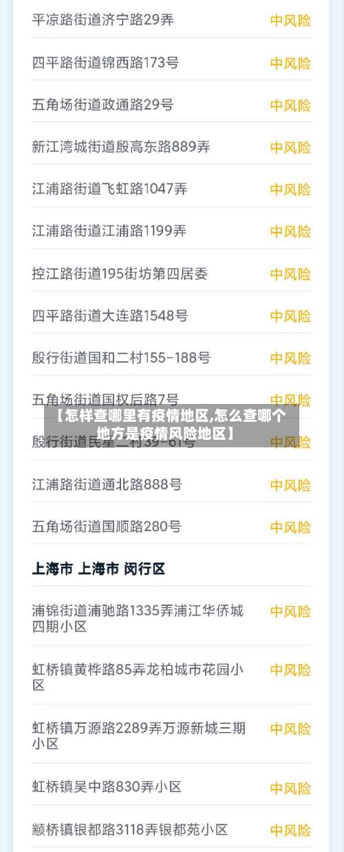 【怎样查哪里有疫情地区,怎么查哪个地方是疫情风险地区】-第1张图片