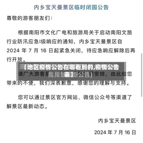 【地区疫情公告在哪看到的,疫情公告表】-第2张图片