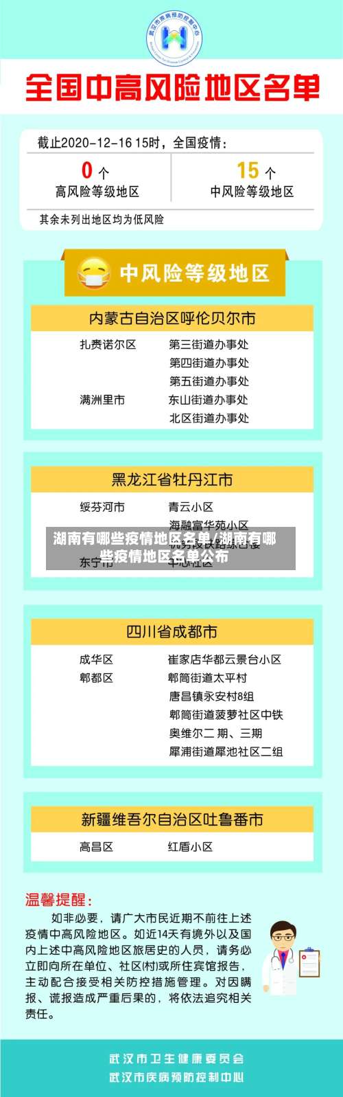 湖南有哪些疫情地区名单/湖南有哪些疫情地区名单公布-第1张图片