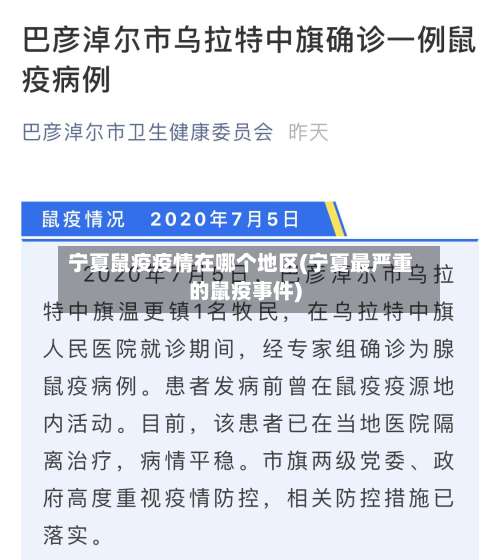 宁夏鼠疫疫情在哪个地区(宁夏最严重的鼠疫事件)-第1张图片