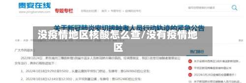 没疫情地区核酸怎么查/没有疫情地区-第2张图片