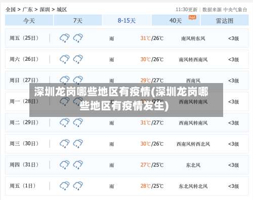 深圳龙岗哪些地区有疫情(深圳龙岗哪些地区有疫情发生)-第1张图片