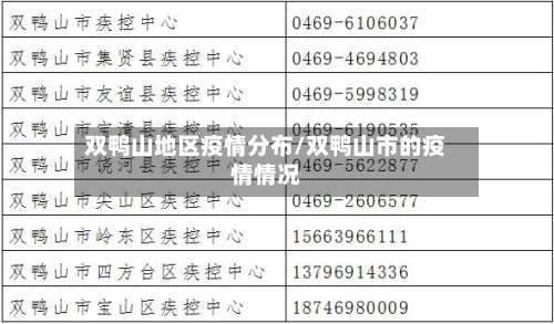 双鸭山地区疫情分布/双鸭山市的疫情情况-第2张图片