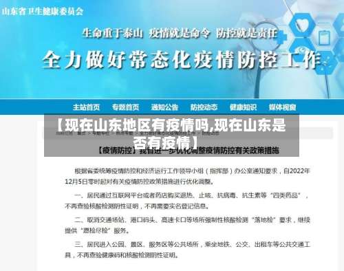 【现在山东地区有疫情吗,现在山东是否有疫情】-第1张图片
