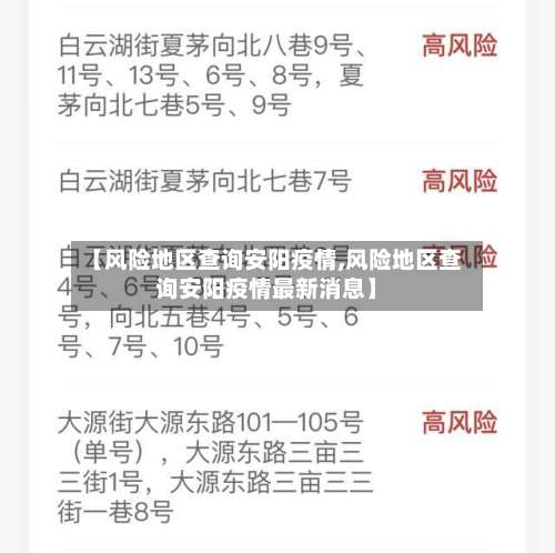 【风险地区查询安阳疫情,风险地区查询安阳疫情最新消息】-第3张图片