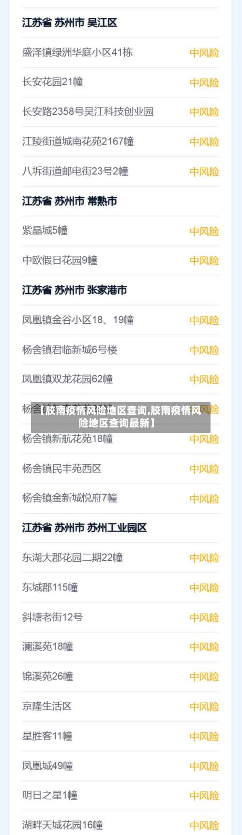 【胶南疫情风险地区查询,胶南疫情风险地区查询最新】-第1张图片