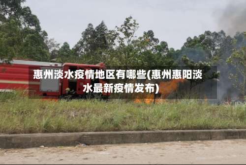 惠州淡水疫情地区有哪些(惠州惠阳淡水最新疫情发布)-第2张图片