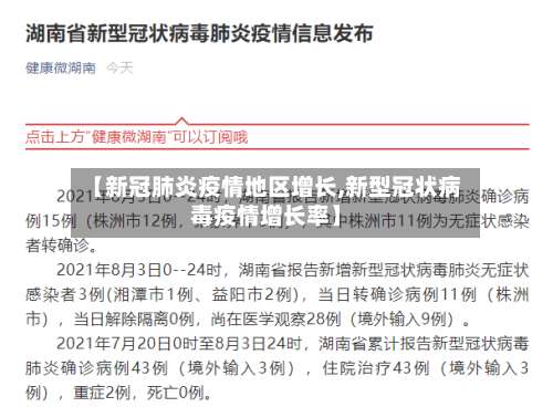 【新冠肺炎疫情地区增长,新型冠状病毒疫情增长率】-第1张图片