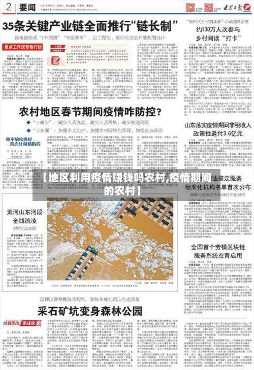【地区利用疫情赚钱吗农村,疫情期间的农村】-第3张图片