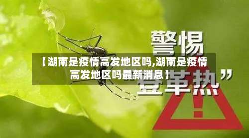 【湖南是疫情高发地区吗,湖南是疫情高发地区吗最新消息】-第1张图片