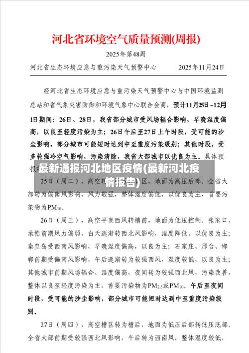 最新通报河北地区疫情(最新河北疫情报告)-第3张图片