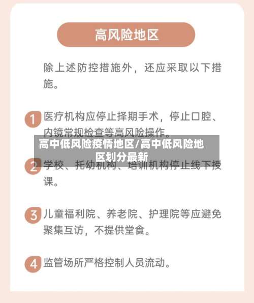 高中低风险疫情地区/高中低风险地区划分最新-第1张图片