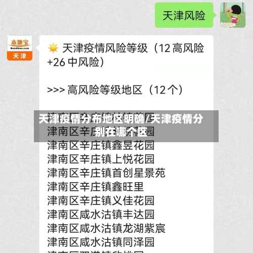 天津疫情分布地区明确/天津疫情分别在哪个区-第1张图片
