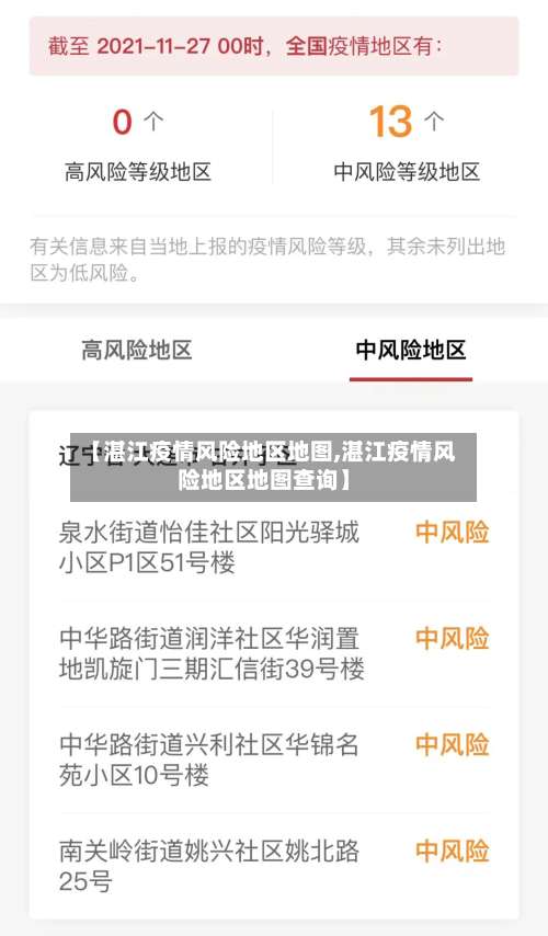 【湛江疫情风险地区地图,湛江疫情风险地区地图查询】-第1张图片
