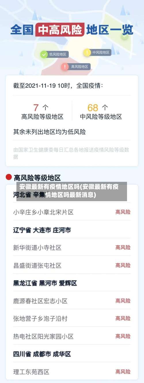 安徽最新有疫情地区吗(安徽最新有疫情地区吗最新消息)-第2张图片