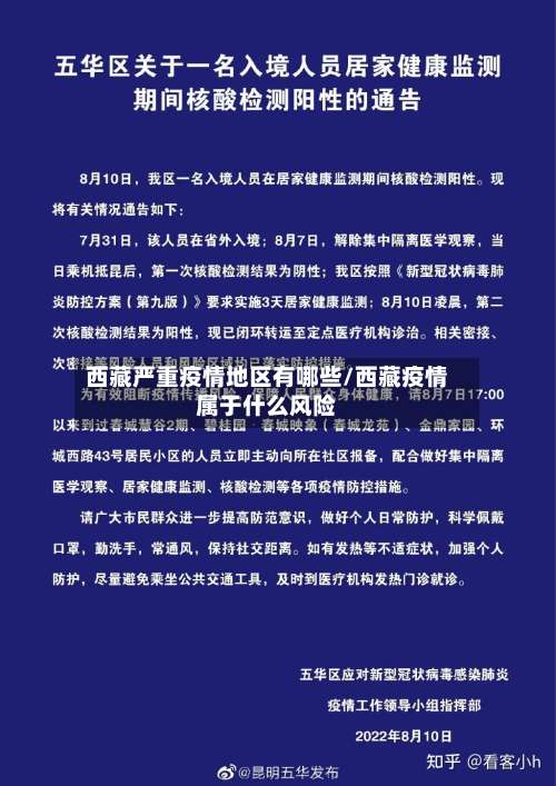 西藏严重疫情地区有哪些/西藏疫情属于什么风险-第1张图片