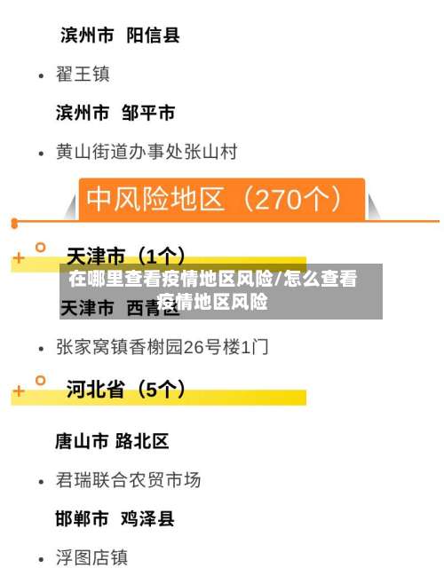 在哪里查看疫情地区风险/怎么查看疫情地区风险-第1张图片