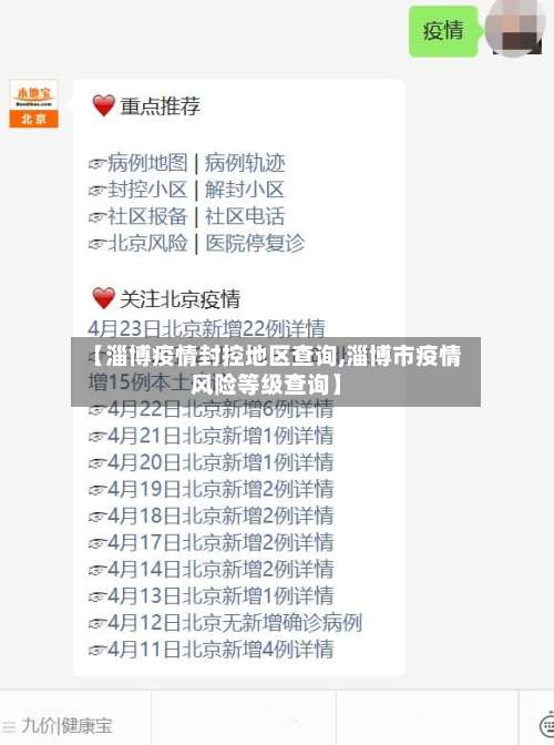 【淄博疫情封控地区查询,淄博市疫情风险等级查询】-第1张图片
