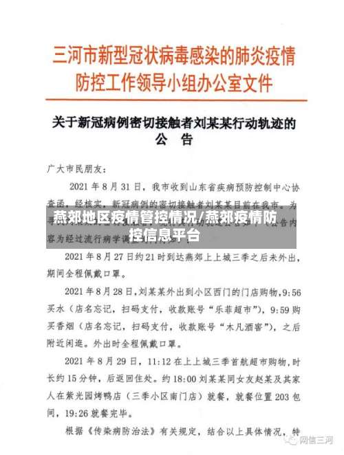 燕郊地区疫情管控情况/燕郊疫情防控信息平台-第2张图片